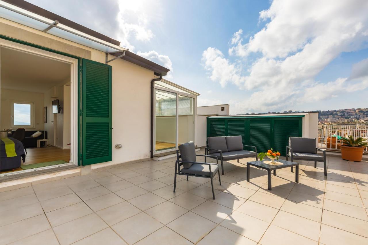 Apartamento Seaview Terrace 360°& Elegant Loft Nápoles Exterior foto