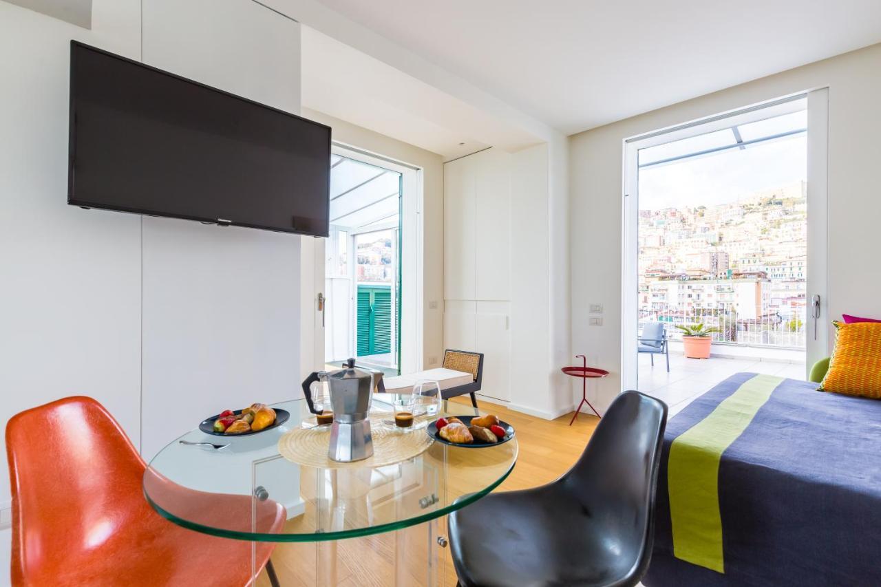 Apartamento Seaview Terrace 360°& Elegant Loft Nápoles Exterior foto
