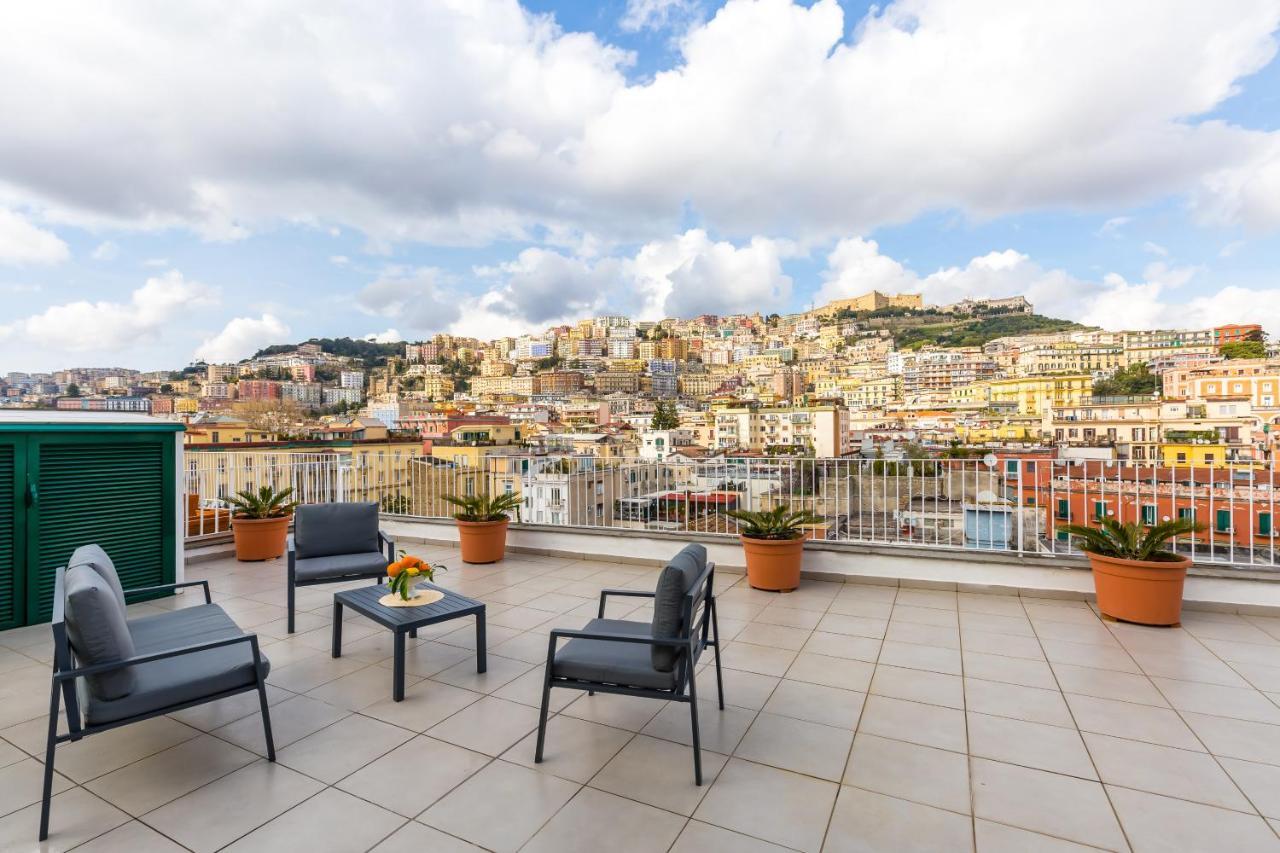 Apartamento Seaview Terrace 360°& Elegant Loft Nápoles Exterior foto