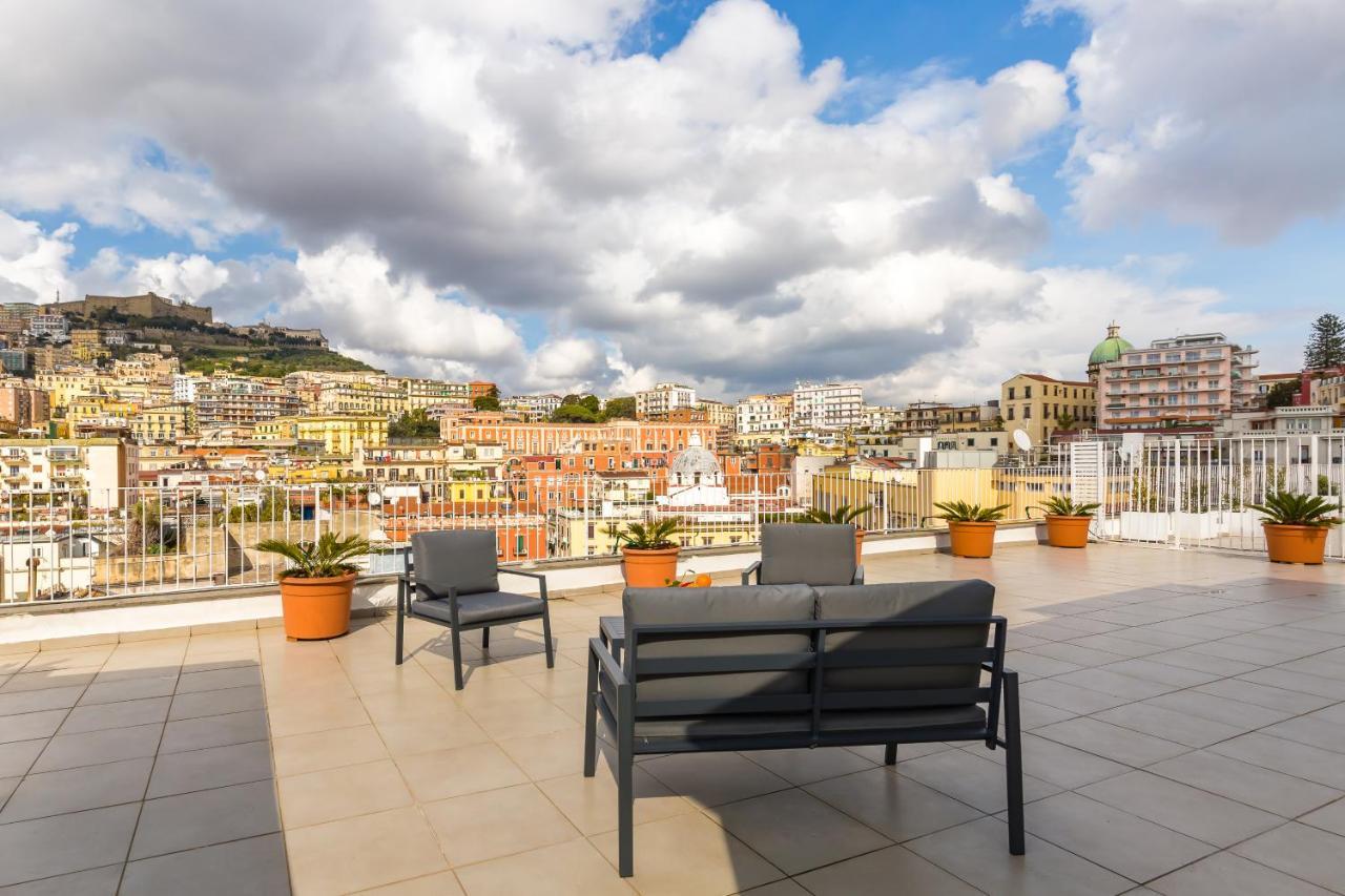 Apartamento Seaview Terrace 360°& Elegant Loft Nápoles Exterior foto